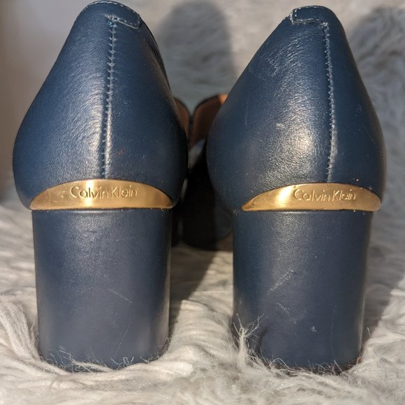 Calvin Klein Gold Chain Loafers - Picture 4 of 6